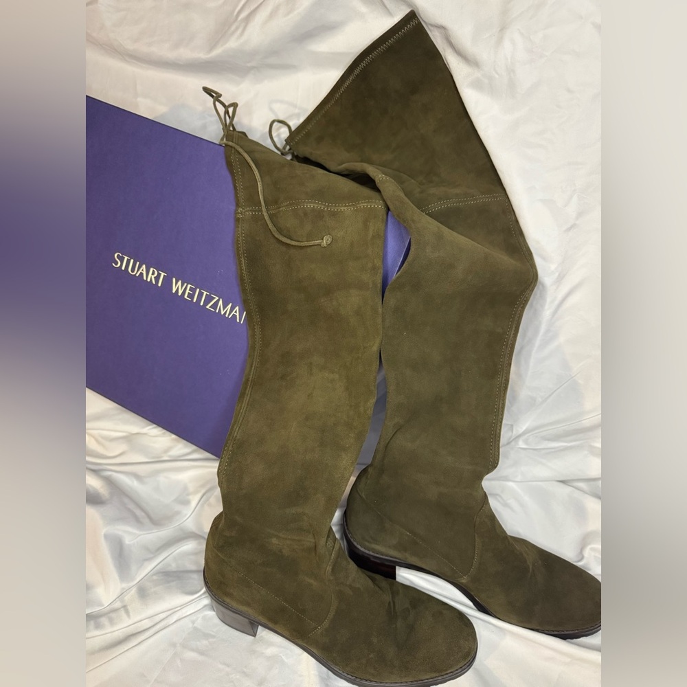 Stuart Weitzman Urban Over-the-Knee Suede Boots size 8